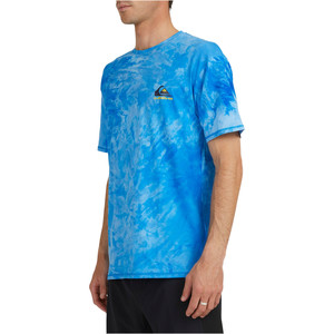 2022 Quiksilver Camiseta Tie Dye Surf Hombre Eqywr03353 - Azul Claro